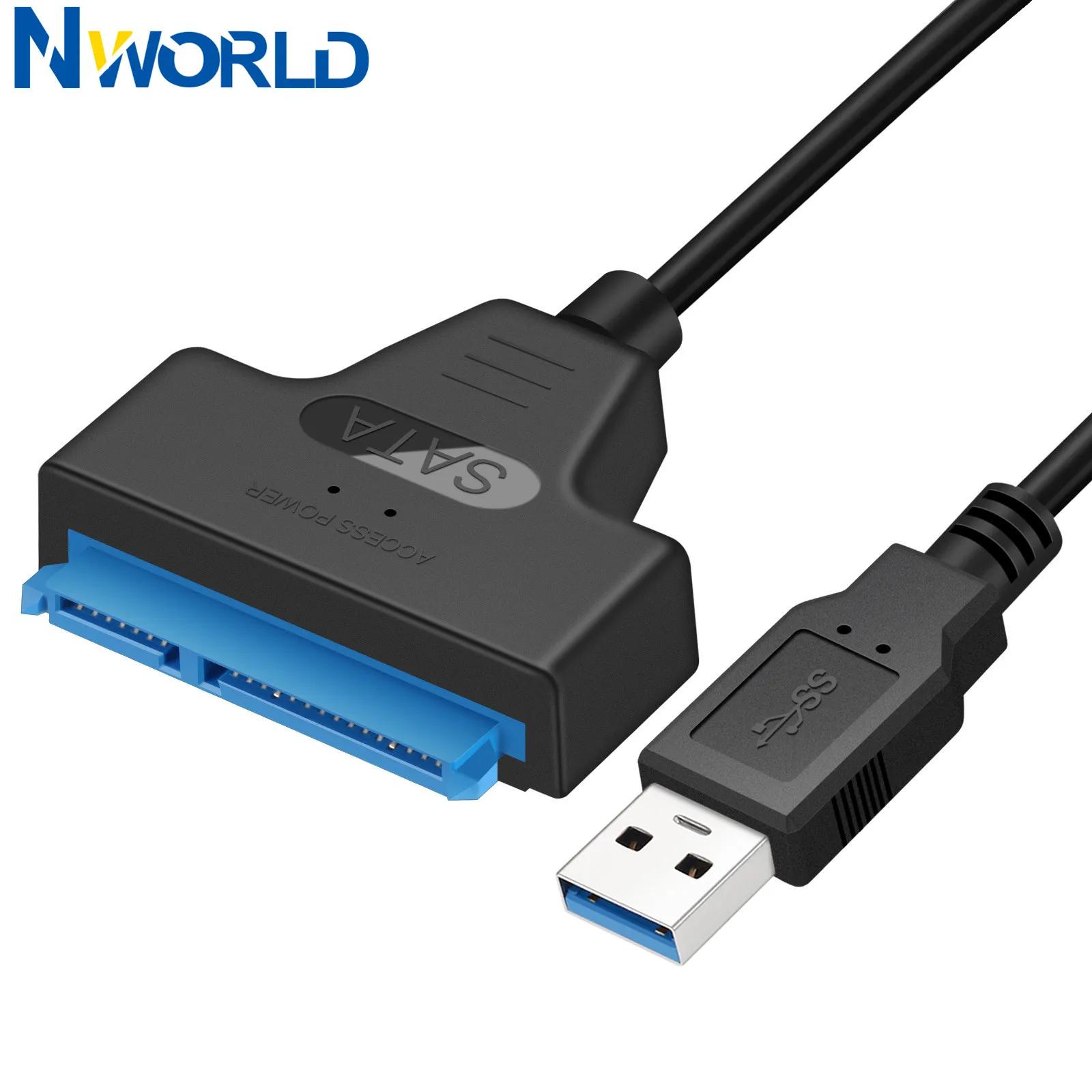 USB3.0 To Sata Hard Disk Cable Compatible2.5 Inches SSD HDD Hard Drive Computer Connectors Usb 2.0 Sata Adapter Cabl